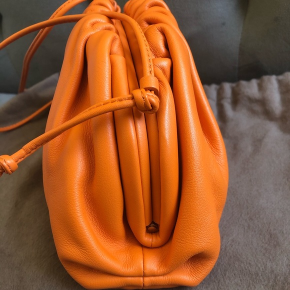 Bottega Veneta Mini Pouch in Orange - Picture 5 of 9